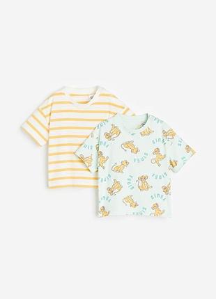 Бавовняна дитяча футболка h&m для хлопчика