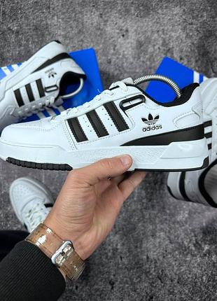 Кросівки adidas forum low white/black