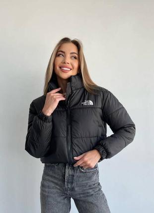 Куртка укороченная из лого the north face