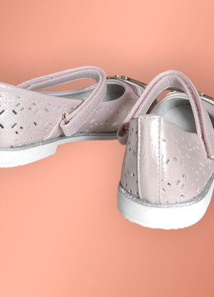 Розовые туфли балетки для девочки весна лето для девочки на каблуке5 фото