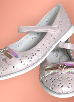 Розовые туфли балетки для девочки весна лето для девочки на каблуке2 фото