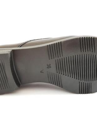 Женские туфли на невысоком каблуке из натуральной кожи удобные классические чёрные 37 разм prellesta8 фото