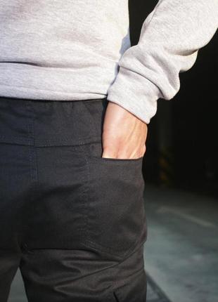 Мужские демисезонные брюки карго темно синие8 фото