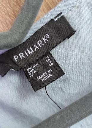 Primark блуза на запах, блуза с баской, нежная винтажный стиль, рубашка с коротким рукавом лен, рукав волан4 фото