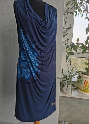 Сукня з віскози з малюнком мандали3 фото