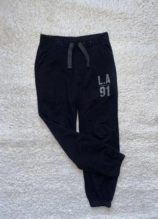 Черные спортивные штанишки на 7-8 лет рост 122-128 см george1 фото