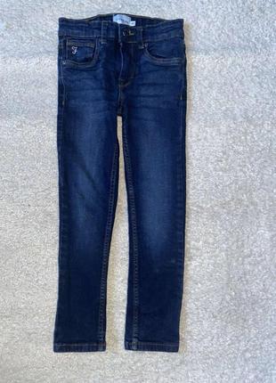 Темно синие зауженные джинсы на 8-9 лет в идеальном состоянии farah6 фото