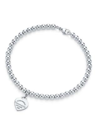 Серебряный браслет tiffany &amp; co "bead" 171 фото