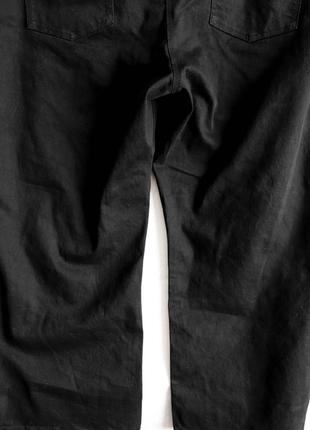Черные качественные женские широкие джинсы деним хлопок большого размера 36 54 3xl simple be котон7 фото