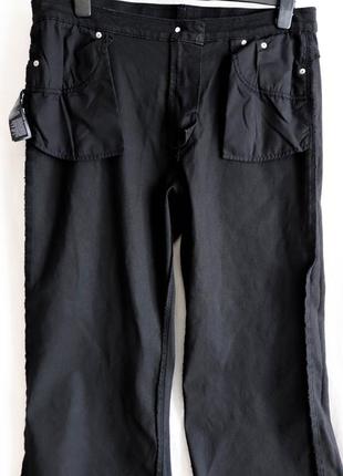 Черные качественные женские широкие джинсы деним хлопок большого размера 36 54 3xl simple be котон8 фото