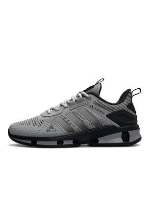 Мужские кроссовки adidas marathon run light gray серые летние легкие спортивные кросы адидас
