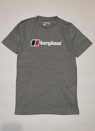 Футболка berghaus big classic logo tee - dark grey3 фото