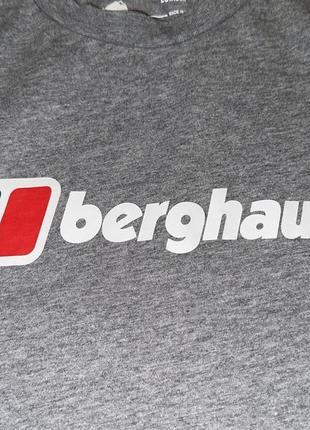 Футболка berghaus big classic logo tee - dark grey4 фото