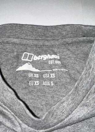 Футболка berghaus big classic logo tee - dark grey6 фото