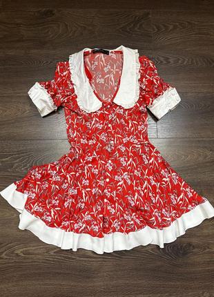 Шикарное платье с воротничком3 фото
