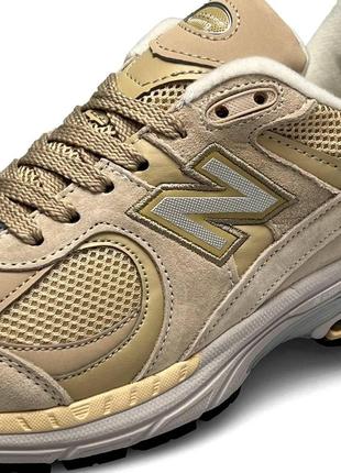 Женские кроссовки new balance 2002r beige sand песочные повседневные замшевые кросы нью баланс3 фото