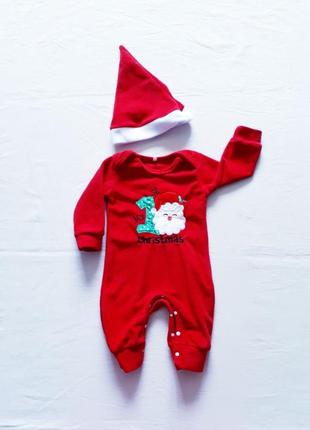 Новогодний костюм оленёнка для новорождённого9 фото