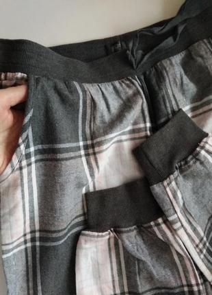 44р. фланелевые домашние, пижамные штаны-джокеры f&f6 фото