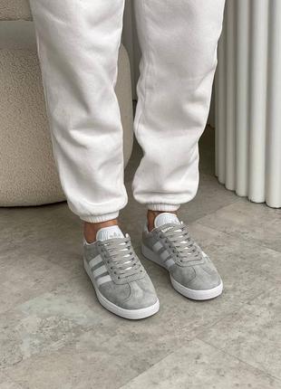 Adidas gazelle grey9 фото