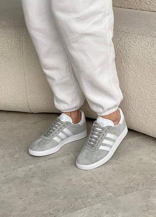 Adidas gazelle grey7 фото