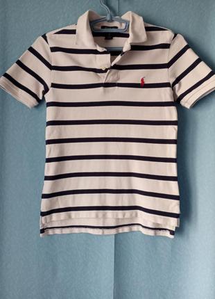 Футболка поло полосатая polo ralph lauren, s (8)