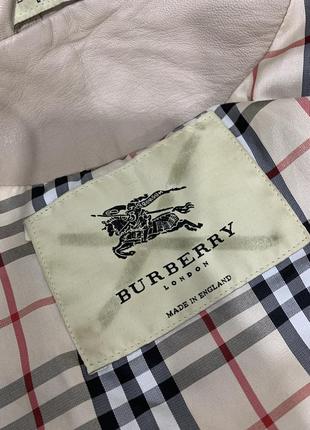 Шкіряна жіноча куртка burberry4 фото