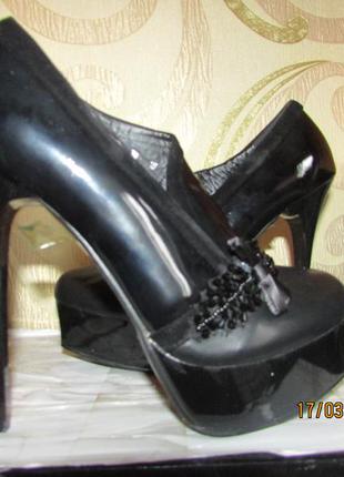 Ботильоны лак 4