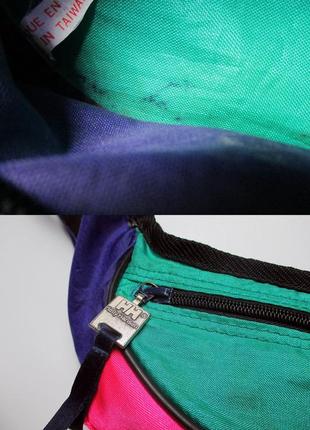 Сумка/бананка head vintage 90s multicolour bum bag9 фото