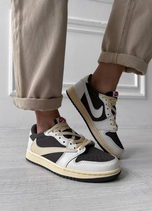 Jordan low x travis scott brown4 фото