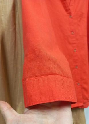 Рубашка сорочка котон льон3 фото