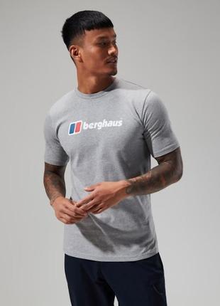 Футболка berghaus big classic logo tee - dark grey1 фото