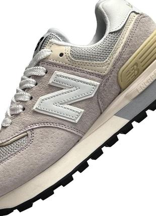 Женские кроссовки new balance classic gray beige серые замшевые повседневные кросы нью баланс2 фото