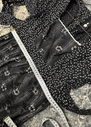 Сукня вінтаж, квітковий принт з рюшами8 фото