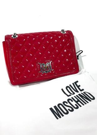 Лакова сумочка love moschino