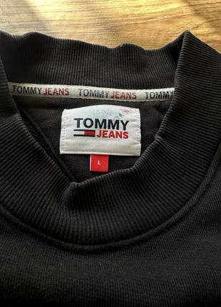 Кофта tommy hilfiger big logo/ базовый свитшот / мужской оверсайз свитшот timey hilfiger / tommy jeans6 фото