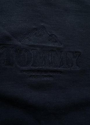 Кофта tommy hilfiger big logo/ базовый свитшот / мужской оверсайз свитшот timey hilfiger / tommy jeans5 фото