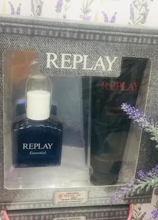 Replay essential m edt vapo 30 ml + gel1 фото