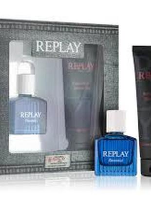 Replay essential m edt vapo 30 ml + gel2 фото