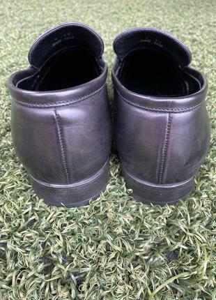 Кожаные мужские туфли ermenegildo zegna 42 размер5 фото