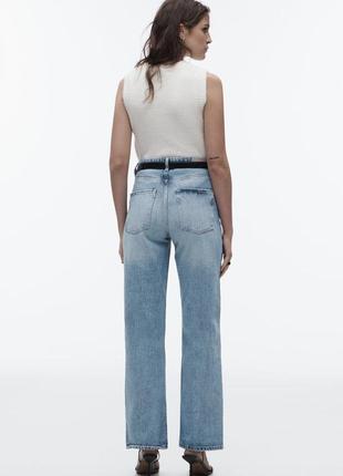 Джинси straight high waist zara 385 фото