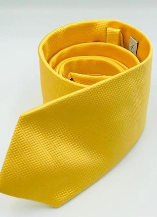 Краватка чоловіча класичний жовтий1 фото