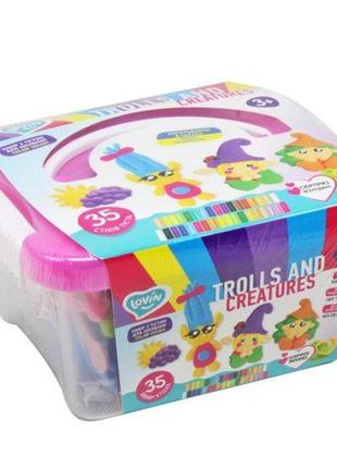 Набор для лепки "trolls and creatures box"