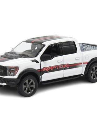 Машинка kinsmart "ford f-150 raptor", белый