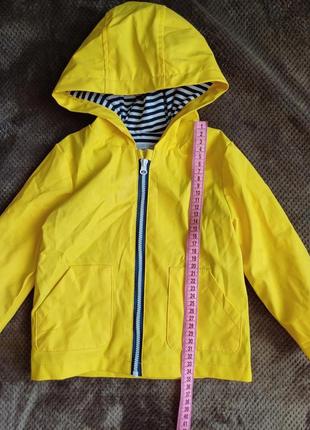 Куртка дождевик, желтый грязефруф, прорезинаная курточка 74 80 см2 фото