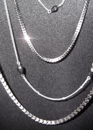 Ожерелье с 4 цепочек bijou brigitte5 фото