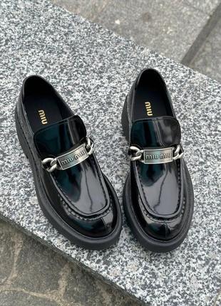 Женские лоферы miu miu