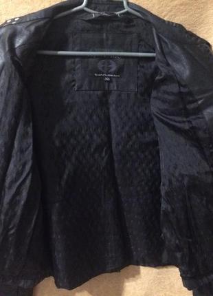 Jeneric jeans куртка с вышивкой байкерская чёрная6 фото