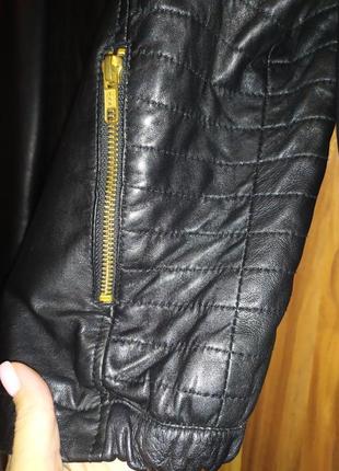 Кожаная курточка mango8 фото