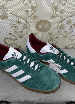 Adidas gazelle shoes green 100% ориг3 фото