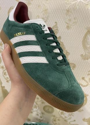 Adidas gazelle shoes green 100% ориг8 фото